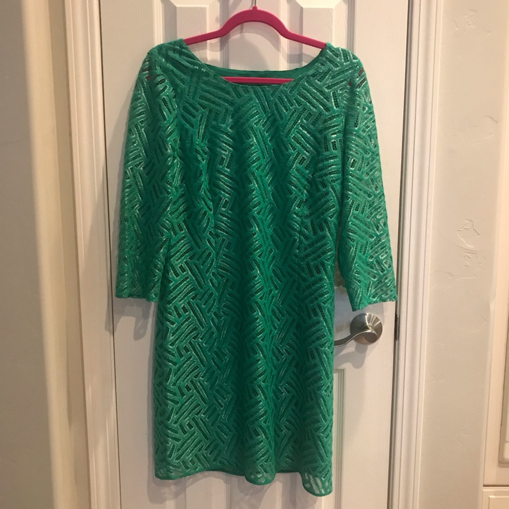 🍀 Lilly Pulitzer Camellia Dress in Fern Green 10